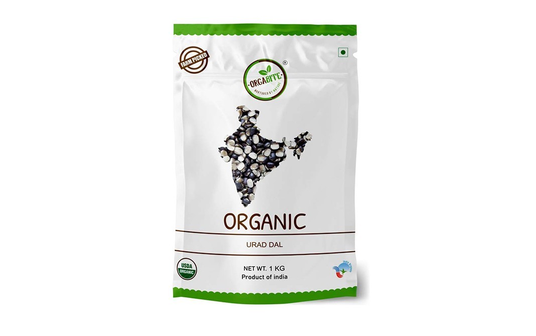 Orgabite Organic Urad Dal    Pack  1 kilogram